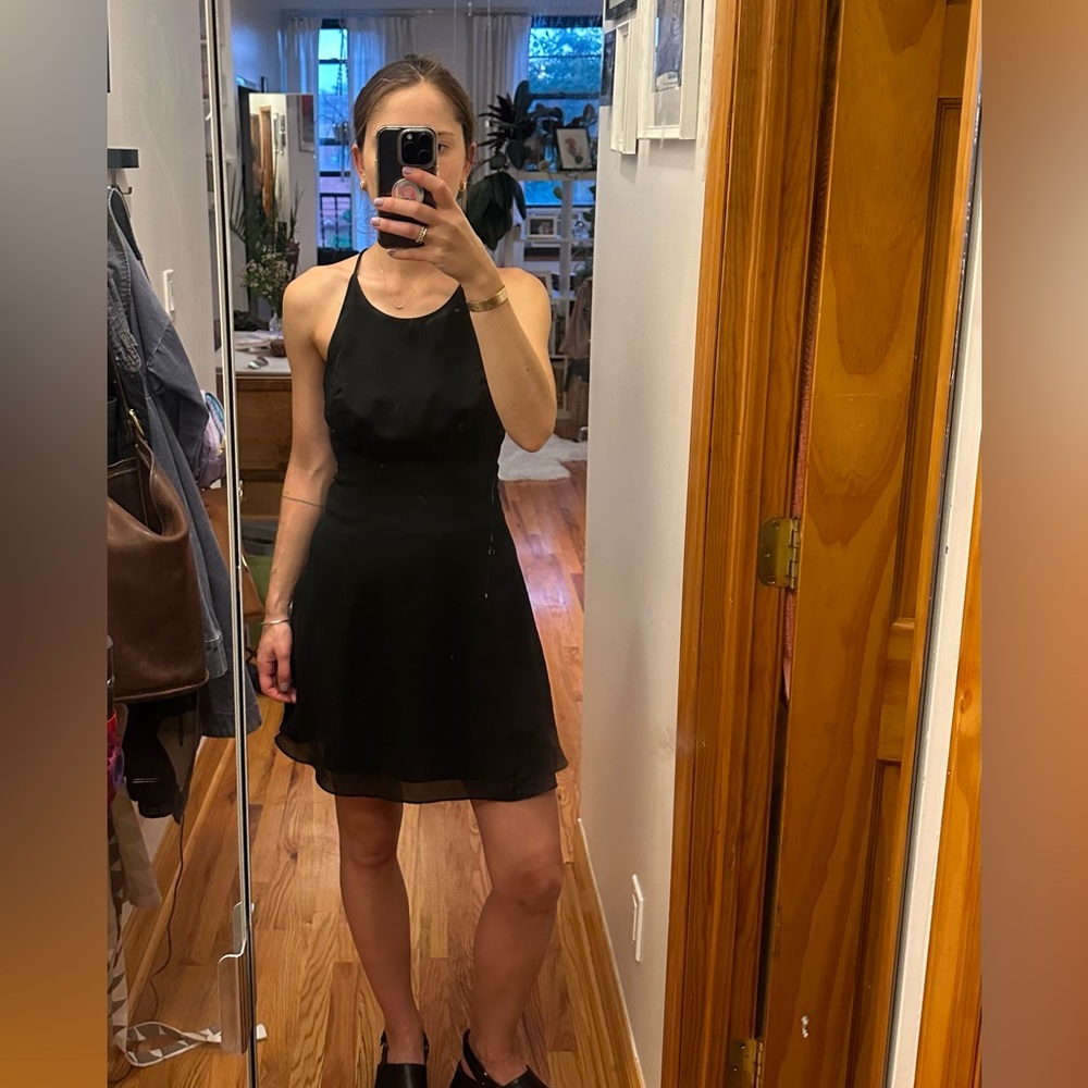 Strappy little black dress